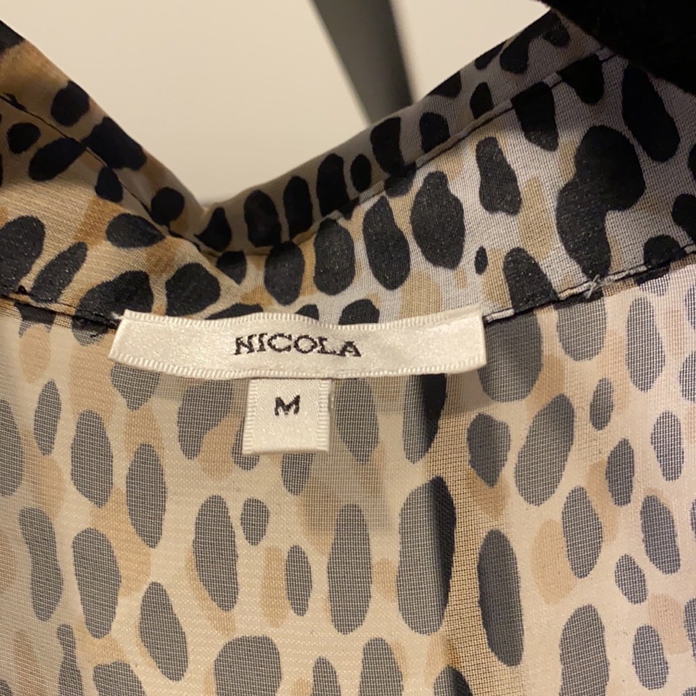 Vintage Sheer Button Down Blouse - image 2